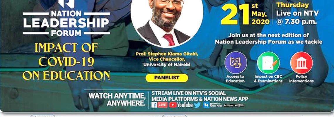 Panelist: Professor Stephen Kiama Gitahi